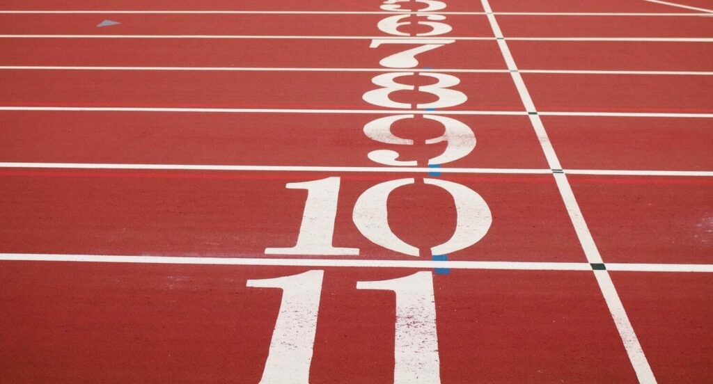 athletics track finish line image