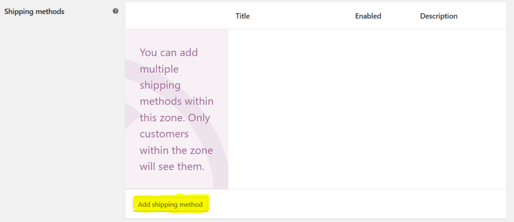 Shop Add shipping method image