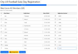 Football Gala Day Step 3