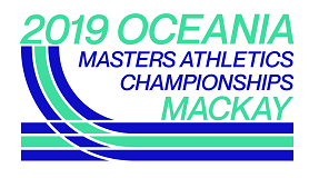 Oceania Masters Athletics 2019 Dinner logo