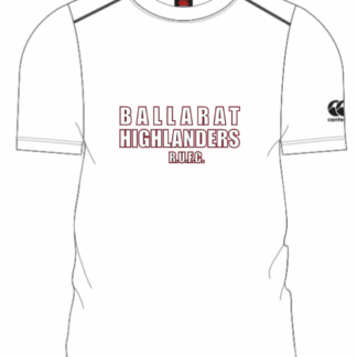 Club Plain White Tee- Red EMB
